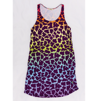 Giraffe Rainbow Womens Tank Dress