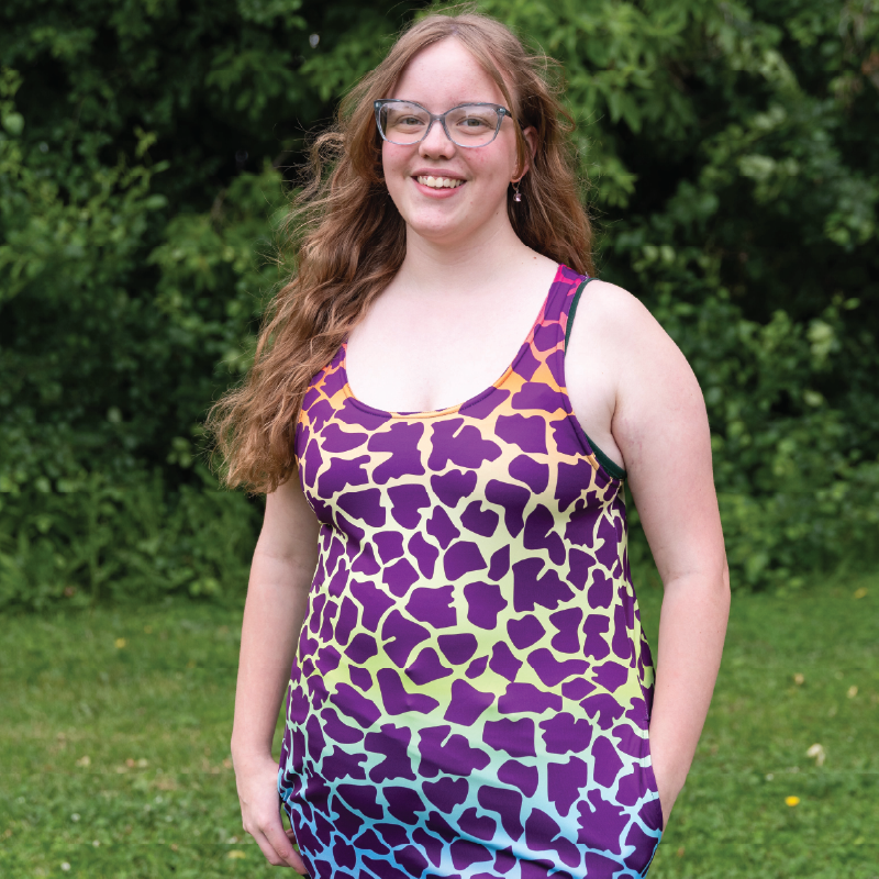 Giraffe Rainbow Womens Tank Dress