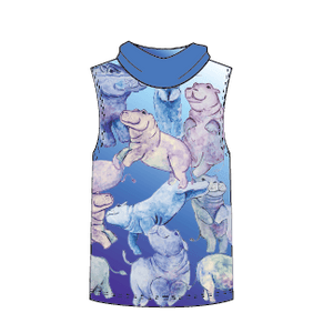 Hippo Kids Sleeveless hooded shirt