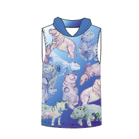 Hippo Kids Sleeveless hooded shirt