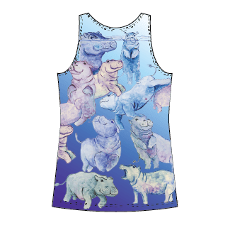 Hippo Womens Tank Top