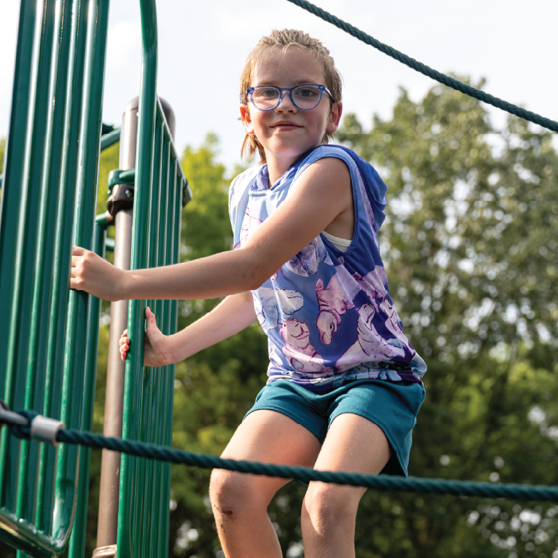 Hippo Kids Sleeveless hooded shirt