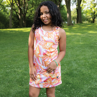 Conch Kids tank dress with pockets