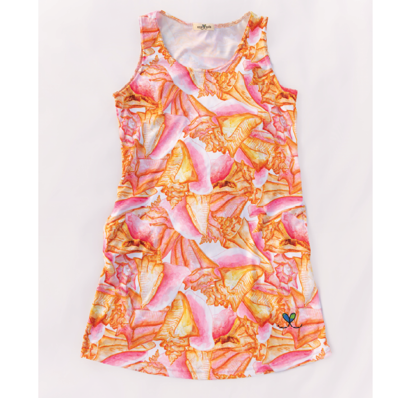 Conch Kids tank dress with pockets