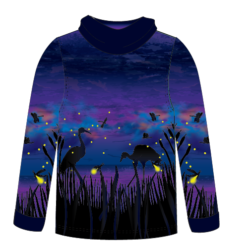 Fireflies Kids long sleeve hooded shirt