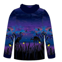 Fireflies Kids long sleeve hooded shirt
