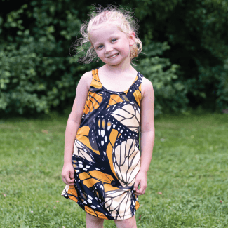 Monarch Butterfly Kids tank dress