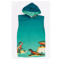 Marine Iguana Kids Sleeveless hooded shirt