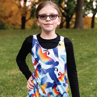 Macaw Kids tank dress with pockets