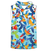 LIMITED EDITION- Macaw Kids Sleeveless hooded shirt