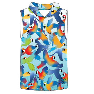 LIMITED EDITION- Macaw Kids Sleeveless hooded shirt