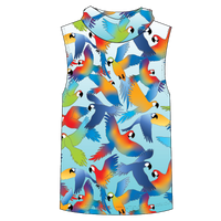 LIMITED EDITION- Macaw Kids Sleeveless hooded shirt
