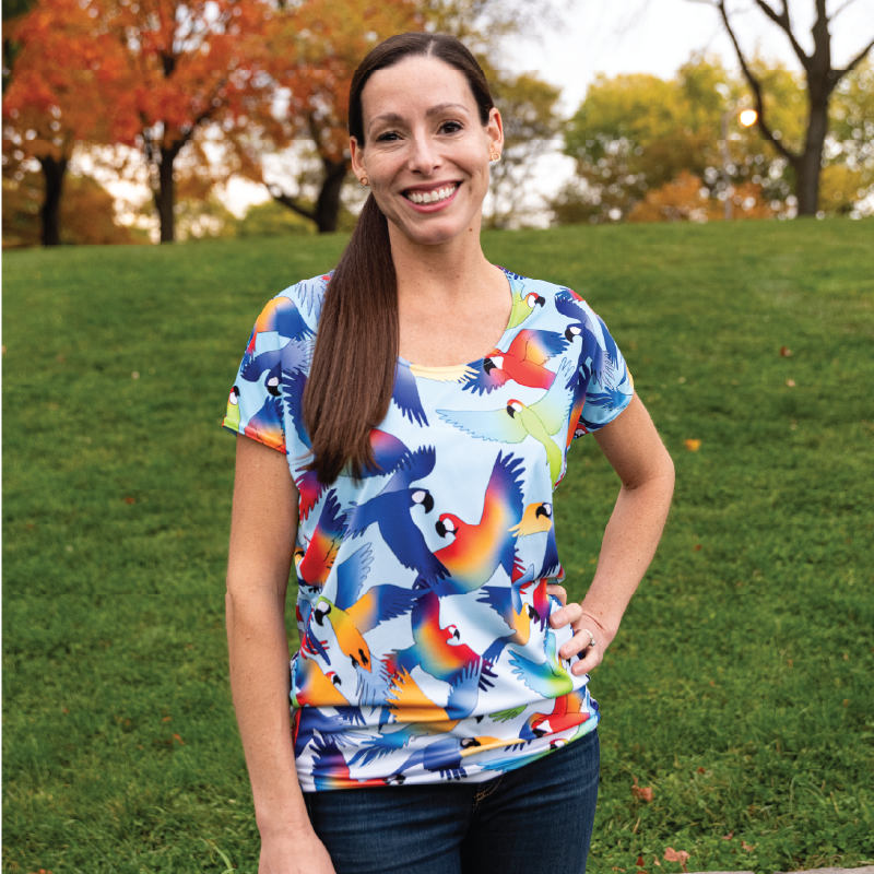 LIMITED EDITION- Macaw Womens Short Sleeve Scoop Neck Shirt
