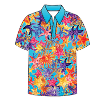 LIMITED EDITION- Sea Star Adult short sleeve button polo