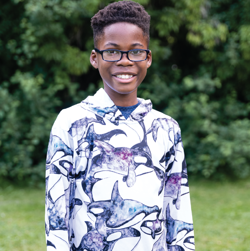 LIMITED EDITION- Orcas Kids long sleeve hooded shirt