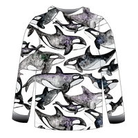LIMITED EDITION- Orcas Kids long sleeve hooded shirt