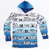 Penguin Adult Long sleeve hooded shirt