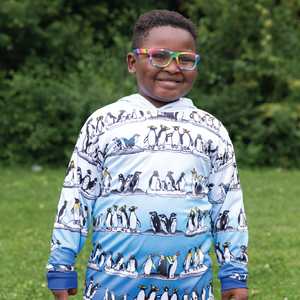 Penguin Kids long sleeve hooded shirt