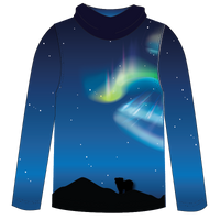 Polar Bear Adult Long sleeve hooded shirt