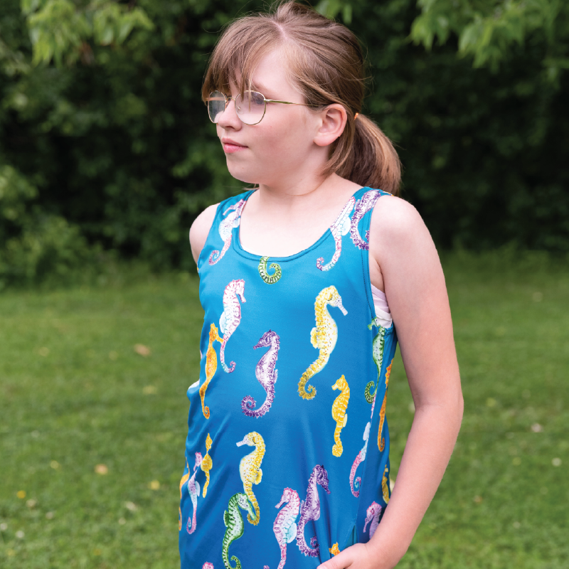 Sea horse Kids tank dress