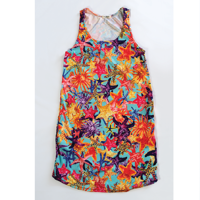 Sea Star Womens Tank Dress with pockets