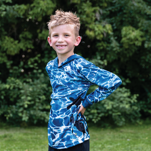 Sea Turtle Kids Long sleeve hooded shirt