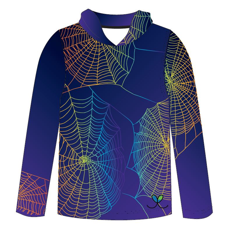 Spider Adult Long sleeve hooded shirt