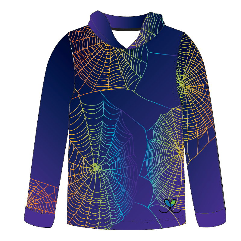 Spider Kids long sleeve hooded shirt