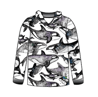 LIMITED EDITION- Orcas Kids long sleeve hooded shirt