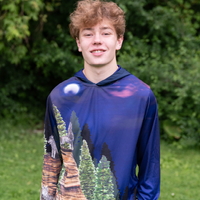 LIMITED EDITION- Wolf Adult Long sleeve hooded shirt