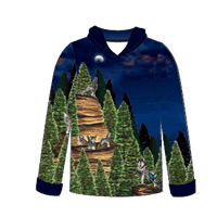 LIMITED EDITION- Wolf Kids long sleeve hooded shirt