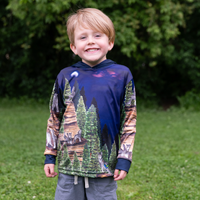 LIMITED EDITION- Wolf Kids long sleeve hooded shirt