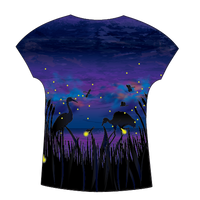 Fireflies Womens Short Sleeve Scoop Neck Shirt