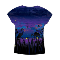 Fireflies Womens Short Sleeve Scoop Neck Shirt