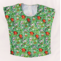 Lemur Womens Short Sleeve Scoop Neck Shirt