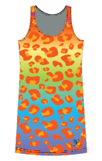 Amur Leopard Rainbow Womens Tank Dress