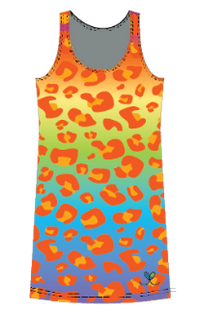 Amur Leopard Rainbow Womens Tank Dress