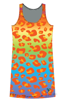 Amur Leopard Rainbow Womens Tank Dress