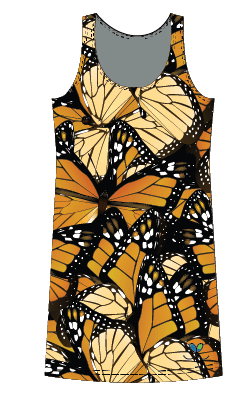 Monarch Butterfly Womens Tank Dress