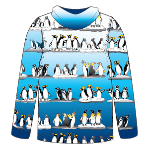 Penguin Kids long sleeve hooded shirt