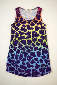 Giraffe Kids Rainbow tank dress