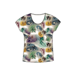 Axolotl Womens Short Sleeve Scoop Neck Shirt