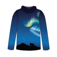 Polar Bear Adult Long sleeve hooded shirt