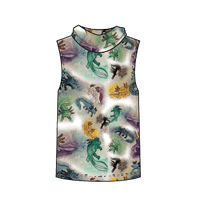 Axolotl Kids Sleeveless hooded shirt