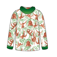 LIMITED EDITION- Orangutan Kids long sleeve hooded shirt