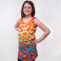 Amur Leopard Kids Rainbow tank dress