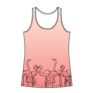 Flamingo Womens Tank Top