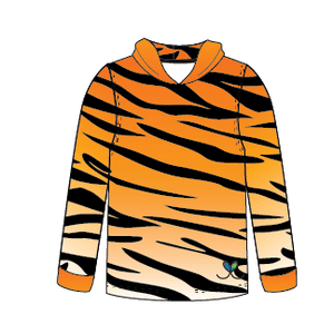 Tiger Kids long sleeve hooded shirt