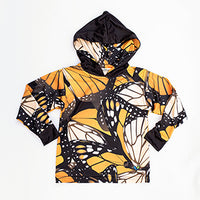 Monarch Butterfly Kids Long sleeve hooded shirt