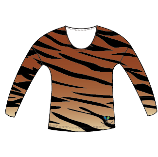EcoEvie Tiger Womens Long Sleeve Scoop Neck Shirt Womens 3XL (22)